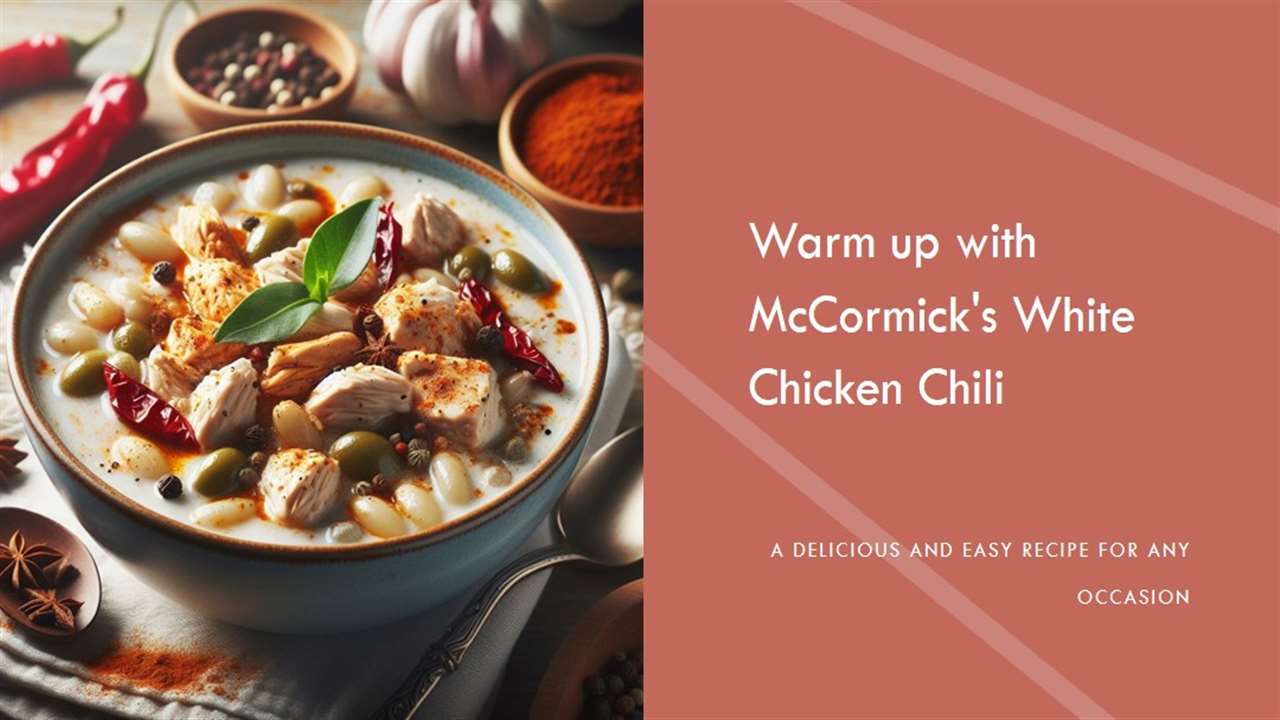 Mccormick's White Chicken Chili Recipe