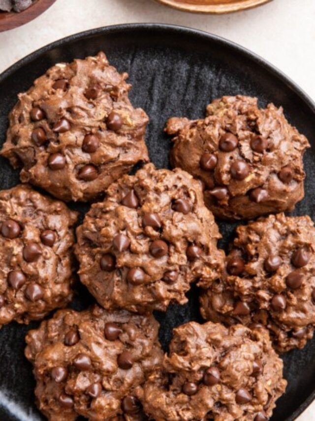 Double Chocolate Peanut Butter Oatmeal Cookies Recipe